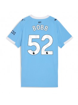 Manchester City Oscar Bobb #52 Replika Hemmakläder Dam 2025-26 Kortärmad